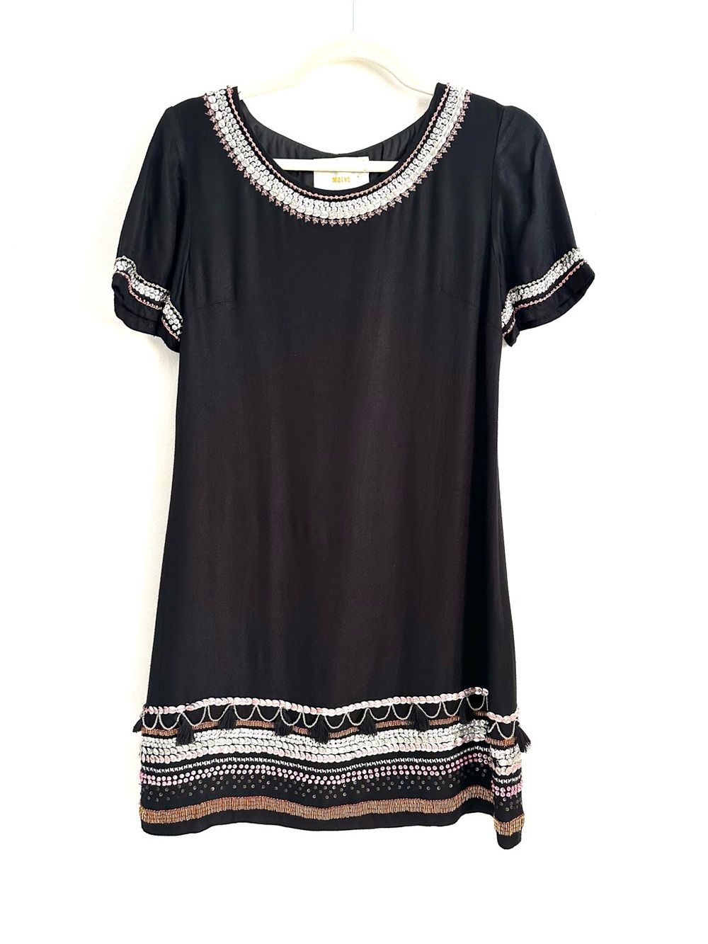 Maeve Sequin Tassel Dress